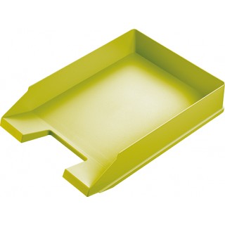 Art.-Nr. 341358<br>HELIT Briefkorb DIN A4 stapelbar grün
