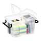 Art.-Nr.341803<br>CEP Strata Aufbewahrungsbox mit Doppelklappdeckel 6 Liter transparent