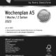 Art.-Nr. 342308<br>AVERY ZWECKFORM Wochenplan Chronoplan 50573 DIN A5 126 Blatt für 2023