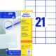 Art.-Nr. 342333<br>AVERY ZWECKFORM Universaletiketten ultragrip 3652-200 4.620 Stück 70x42,3 mm weiß