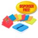 Art.-Nr. 342377<br>POST-IT® Haftnotizspender VAL-B8P inkl. 8 Blöcke POST-IT® Haftnotizen Super Sticky Z-Notes à 90 Blatt 76x76mm