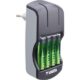 Art.-Nr. 342559<br>VARTA Ladegerät Plug Charger inkl. 4x VARTA Batterien Recharge Accu Power AA 2100 mAh schwarz