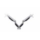 Art.-Nr. 342668<br>BAKKER ELKHUIZEN Monitorarm Smart Office 12 für 2 Bildschirme silber