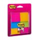 Art.-Nr. 342721<br>POST-IT® Haftnotizen Super Sticky 6916S-B 6 Blöcke à 45 Blatt 47,6 x 47,6 mm farbig sortiert