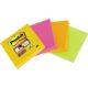 Art.-Nr. 342725<br>POST-IT® Haftnotizen Super Sticky 6910SS 4 Blöcke à 45 Blatt 48 x 48 mm farbig sortiert