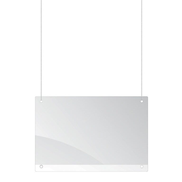 Art.-Nr. 343347<br>FRANKEN Schutzschild SPA1015 inkl. Kunststoff-Perlschnur 150 x 100 cm transparent