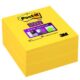 Art.-Nr. 343404<br>POST-IT® Haftnotizwürfel Super Sticky 2028-S 350 Blatt 76 x 76 mm gelb