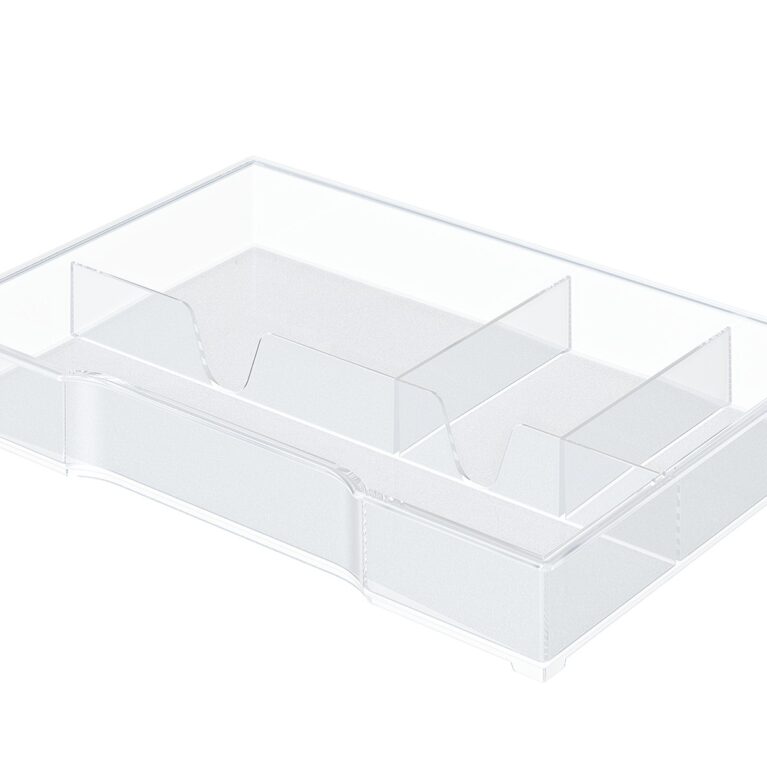 Art.-Nr. 343578<br>LEITZ Schubladeneinsatz 5215 für LEITZ Plus und WOW Cube 4 Fächer transparent
