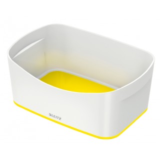 Art.-Nr. 343770<br>LEITZ Aufbewahrungschale WOW MyBox 5257 246 x 98 x 160 mm weiß/gelb