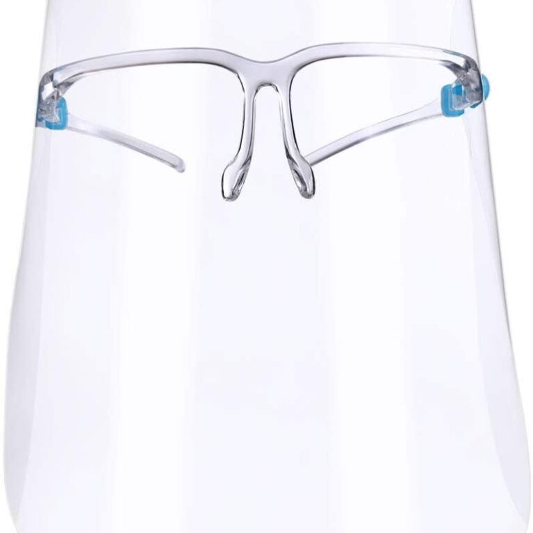 Art.-Nr. 343797<br>Gesichtsvisier Design mit Brillengestellt transparent