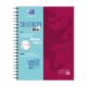 Art.-Nr. 343934<br>OXFORD Collegeblock Touch Europeanbook DIN A4+ 120 Blatt kariert mit Whiteboard beere