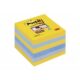POST-IT Haftnotizen Super Sticky 654-6SS-NY 6 Blöcke à 90 Blatt 76 x 76 mm verschiedene Farben