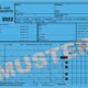 Art.-Nr. 344184<br>Arbeits-, Urlaubs- und Krankenkarte für 202 DIN A5 quer blau
