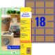 Art.-Nr. 344230<br>AVERY ZWECKFORM Naturbraune Kraftpapieretiketten L7110-25 450 Etiketten 62 x 42 mm naturbraun