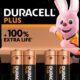 Art.-Nr. 344269<br>DURACELL PLUS Batterie 4 Stück AA 1500/LR6