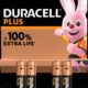 Art.-Nr. 344270<br>DURACELL PLUS Batterie 4 Stück AAA 2400/LR03
