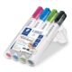 Art.-Nr. 344284<br>STAEDTLER Whiteboardmarker 351 WP4 4 Stück im Etui mit Rundspitze mehrfarbig