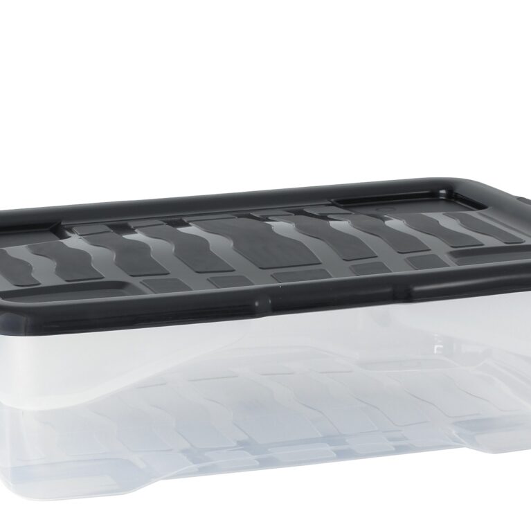 Art.-Nr. 344319<br>CEP Aufbewahrungsbox Curve 30 l mit Deckel transparent