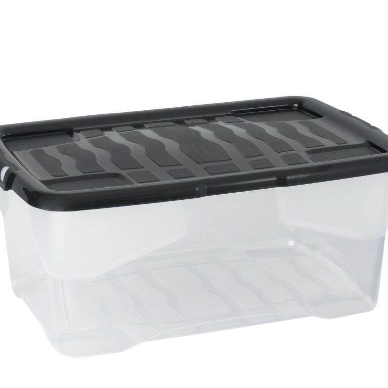 Art.-Nr. 344320<br>CEP Aufbewahrungsbox Curve 42 l mit Deckel transparent