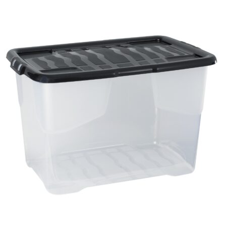 Art.-Nr. 344321<br>CEP Aufbewahrungsbox Curve 65 l mit Deckel transparent