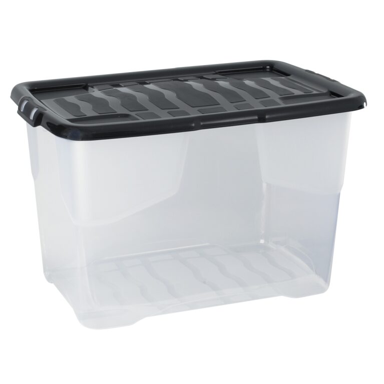 Art.-Nr. 344321<br>CEP Aufbewahrungsbox Curve 65 l mit Deckel transparent