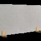 Art.-Nr. 344500<br>LEGAMASTER Tischtrennwand Akustik Elements inkl. Halterungen 60 x 120 cm grau