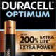 Art.-Nr. 344537<br>DURACELL Batterie Optimum 4 Stück AA im Blister
