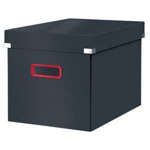Art.-Nr. 344575<br>LEITZ Archivbox Click & Store Cosy Cube groß mit Deckel samtgrau