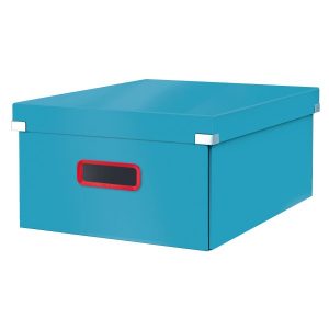 Art.-Nr. 344580<br>LEITZ Archivbox Click & Store Cosy DIN A3 groß mit Deckel sanftes blau