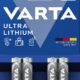 Art.-Nr. 344650<br>VARTA Batterie Ultra Lithium 4 Stück AAA im Blister