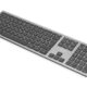 DIGITUS Tastatur Ultra-Slim USB kabellos 2,4 GHz silber